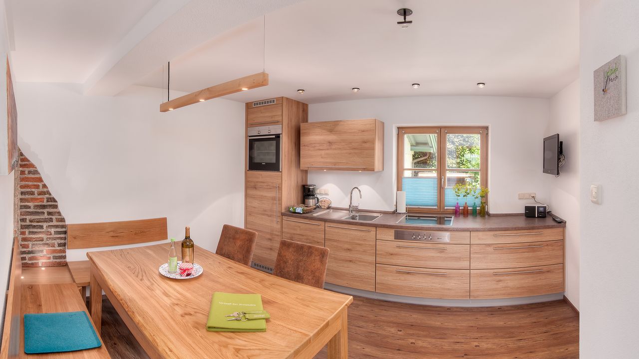 Fewo Zinnkopf offene Küche mit Essbereich Fewo Zinnkopf offene Küche mit Essbereich